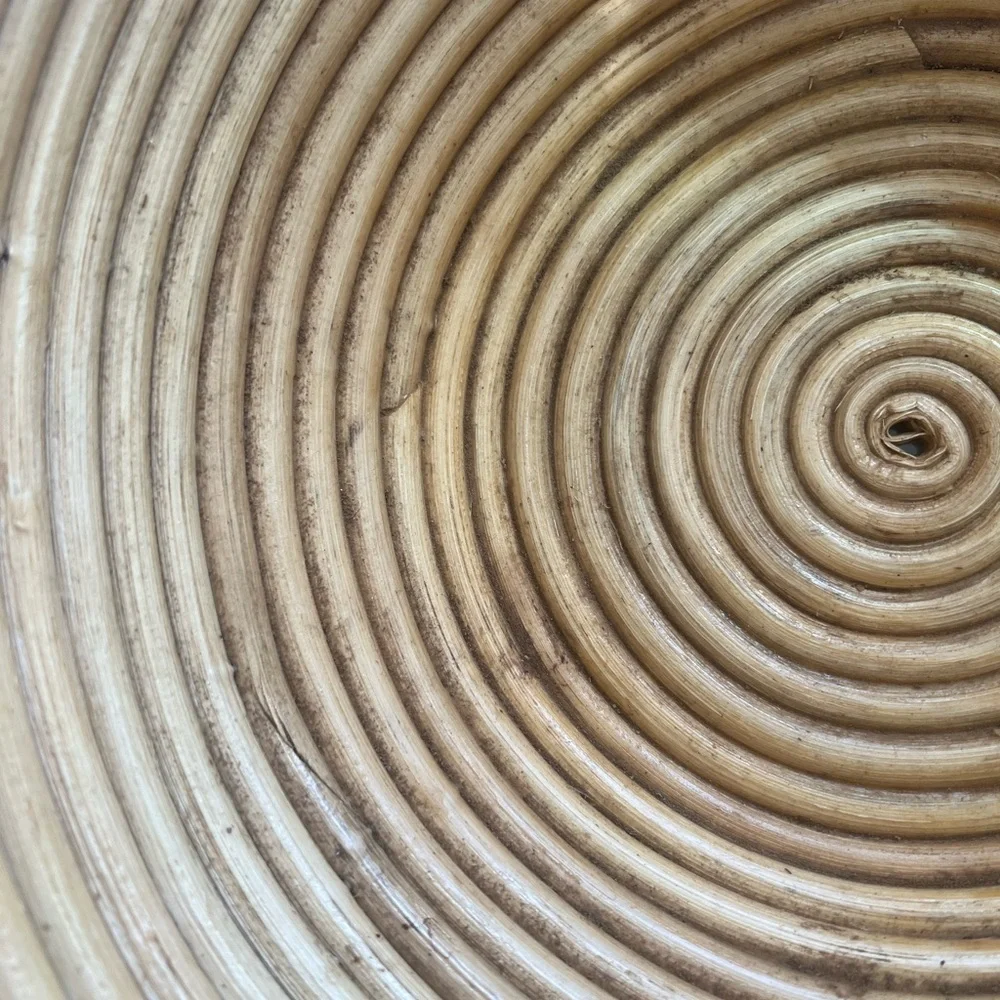 Pencil Reed Rattan Bowl With Handle - Picture 7 of 7